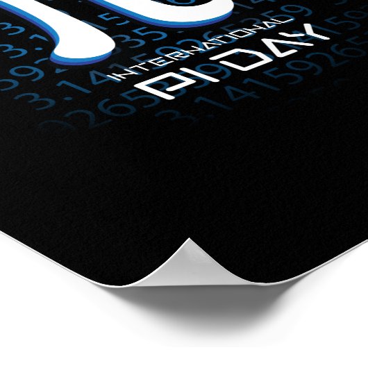 3.14 Pi番号記号数科学 ポスター (角)