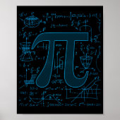 3.14 Pi Day Math Physics Irrational Number Circumf ポスター (正面)