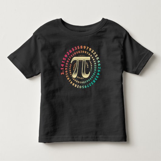 3.14 Pi Day Number記号数学的不合理数P トドラーTシャツ (正面)