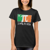 3 14 Pi Rish St Patrick's Day Irish Flag C Distres Tシャツ (正面)