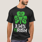3 14 PIrish愛MathSt patricks数学ギークPi Da Tシャツ (正面)
