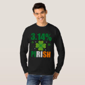 3 14 Pirish  St Patrick s Math Geek Irish Math Tea Tシャツ (正面フル)