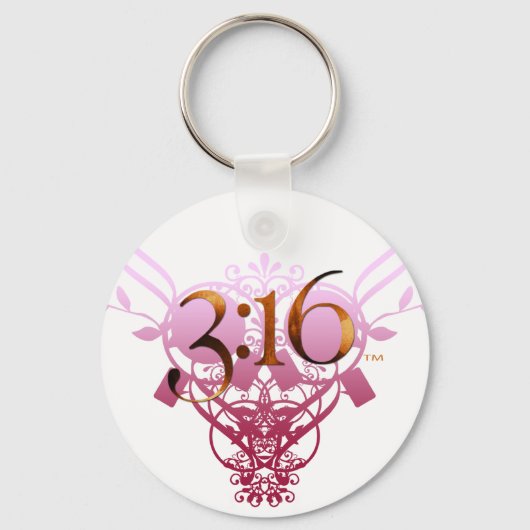 3:16ハート旋回キーチェーン キーホルダー (正面)