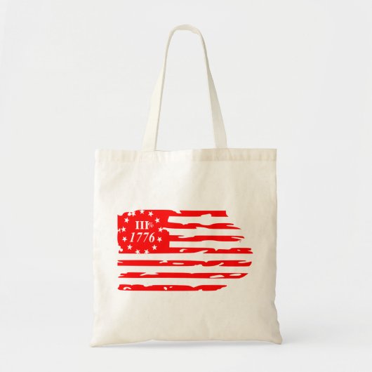 3% 1776フラ動揺してグ#USAPatriotGraphics © トートバッグ (正面)
