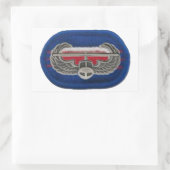 3/187歩兵楕円形ステッカーの空襲攻撃バッジ 長方形シール (バッグ)