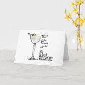 3~1(ウェット)マルティーニカクテルフォールディンググリーティングカード カード (黄色い花)