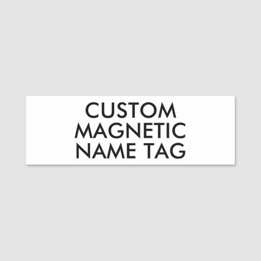 3"×1" オーダー対応 マグネット名札ブランクテンプレート 名札 (正面)