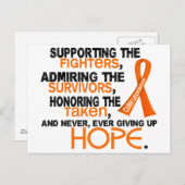 3.2白血病に対する賞賛の支持 ポストカード (正面/裏面)