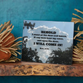 3:20見よ私はドアに立ってノックする… フォトプラーク (側面)