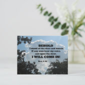 3:20見よ私はドアに立ってノックする… ポストカード (スタンド正面)