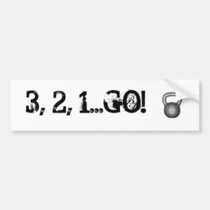 3,2,1は…行きます バンパーステッカー