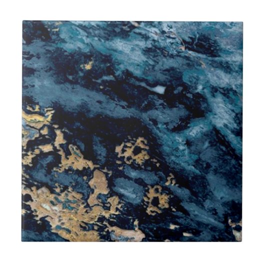 3/3コバルトブルー金ゴールドベイン花崗岩 タイル (正面)