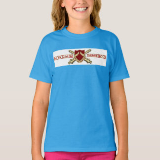 3-321遠い女の子のアメリカの服装3/4本の袖 Tシャツ