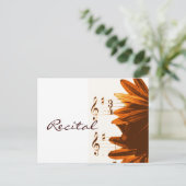 3/4タイムミュージックリサイタル招待状はがき インビテーションポストカード (スタンド正面)