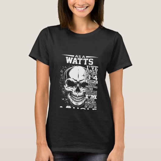 3~4人くらいに会ったばかりのワットの女性 Tシャツ (正面)