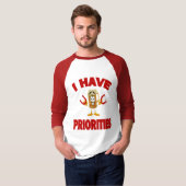3/4本の袖の蹄鉄 Tシャツ (正面フル)