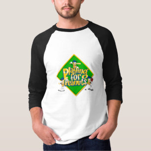 - 3/4枚の袖のワイシャツピーナツのために遊ぶこと Tシャツ