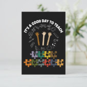 3/4, 小さな人たちに教えるには最適な日だ、先生 サンキューカード (スタンド正面)