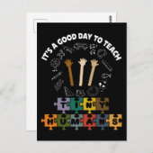 3/4、小さな人間に良い日だ教えよ、先生 ポストカード (正面/裏面)