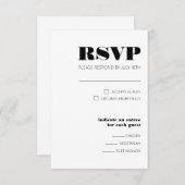 3.5はっきりしたインチx 5インチの応答カード 出欠カード (正面/裏面)