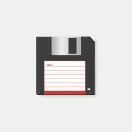 3.5インチクラシックFDノート赤いコーナー ポストイット