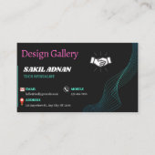 3.5インチx 2インチ名刺 名刺 (正面)