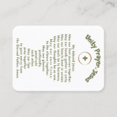 3.5インチx 2.5インチのイエス祈りの言葉カードのUnity祈りの言葉 名刺 (正面)