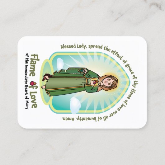 3.5インチx 2.5インチのイエス祈りの言葉カードのUnity祈りの言葉 名刺 (裏面)