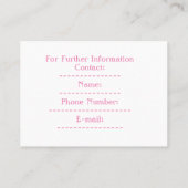 3.5インチx 2.5インチの名刺 名刺 (裏面)