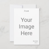 3.5インチx 5インチの前面と背面を独自に作成 出欠カード (正面)