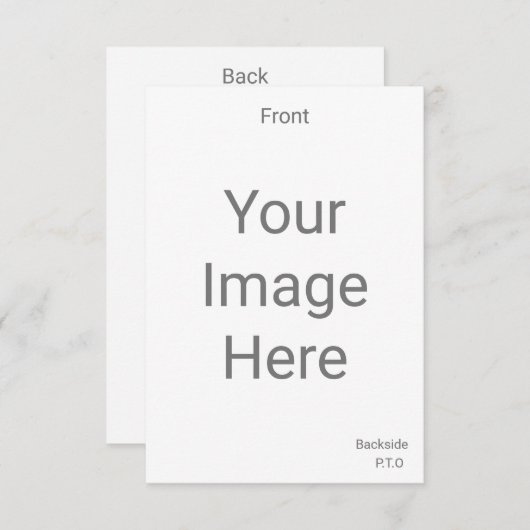 3.5インチx 5インチの前面と背面を独自に作成 出欠カード (正面/裏面)