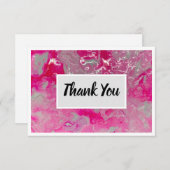 3.5インチx 5インチカード(ピンク) サンキューカード (正面/裏面)