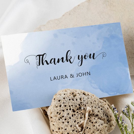 3.5インチx 5インチフラットウォータモダンーカラーブルー セーブザデート