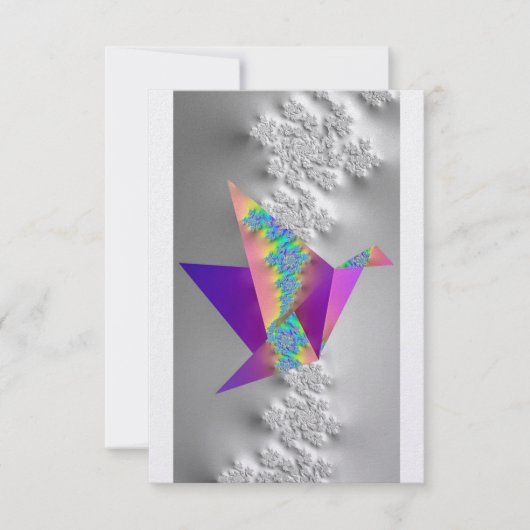 3.5インチx 5インチフラットグリーティングカード サンキューカード (正面)