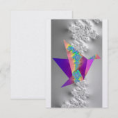 3.5インチx 5インチフラットグリーティングカード サンキューカード (正面/裏面)