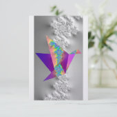 3.5インチx 5インチフラットグリーティングカード サンキューカード (スタンド正面)