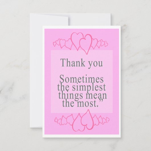 3.5インチx 5インチフラットサンキューカード カード (正面)