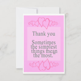 3.5インチx 5インチフラットサンキューカード カード