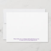 3.5インチx 5インチフラットサンキューカード サンキューカード (裏面)