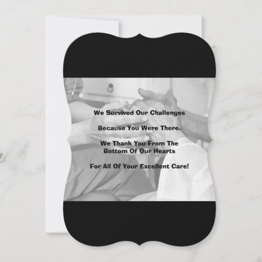 3.5インチx 5インチフラットサンキューカード サンキューカード (正面)