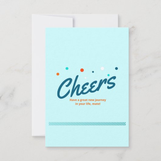 3.5インチx 5インチフラットサンキューカード サンキューカード (正面)