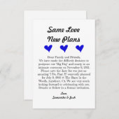 3.5インチx 5インチフラットセーブ(日付カード) セーブザデート (正面/裏面)