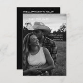 3.5インチx 5インチフラット日付カードを保存 セーブザデート (正面/裏面)