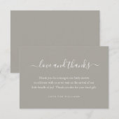 3.5インチx 5インチ赤ちゃんシャワーギフト感謝パーソナライズされた サンキューカード (正面/裏面)