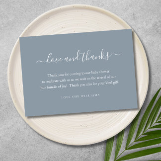 3.5インチx 5インチ赤ちゃんシャワーギフト感謝パーソナライズされた サンキューカード