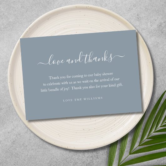 3.5インチx 5インチ赤ちゃんシャワーギフト感謝パーソナライズされた サンキューカード
