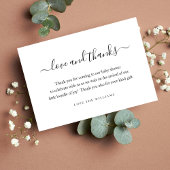 3.5インチx 5インチ赤ちゃんシャワーギフト感謝パーソナライズされた サンキューカード