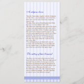 3/5ページのギリシャ正教会の洗礼プログラム プログラム (裏面)