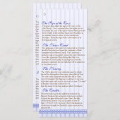 3/5ページのギリシャ正教会の洗礼プログラム プログラム (正面/裏面)