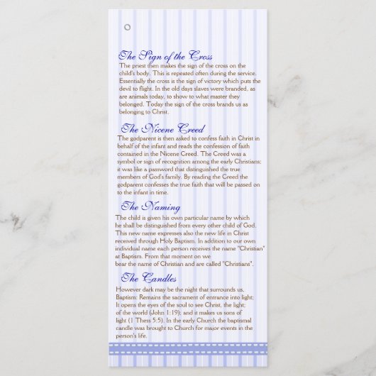 3/5ページのギリシャ正教会の洗礼プログラム プログラム (正面)